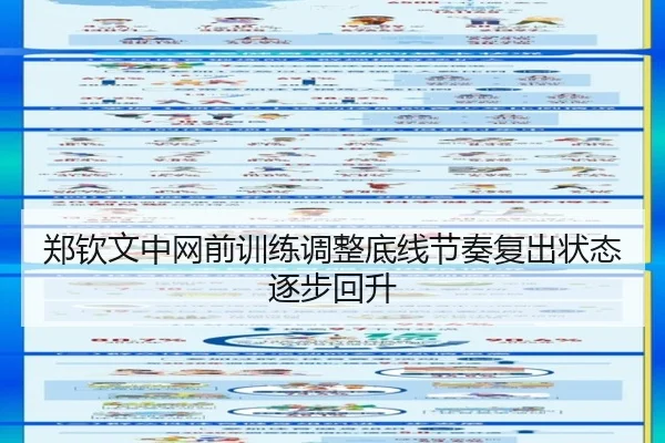 郑钦文中网前训练调整底线节奏复出状态逐步回升 - kaiyun